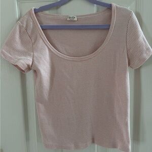 Brandy Melville / J Galt Pink Stripe Tee
